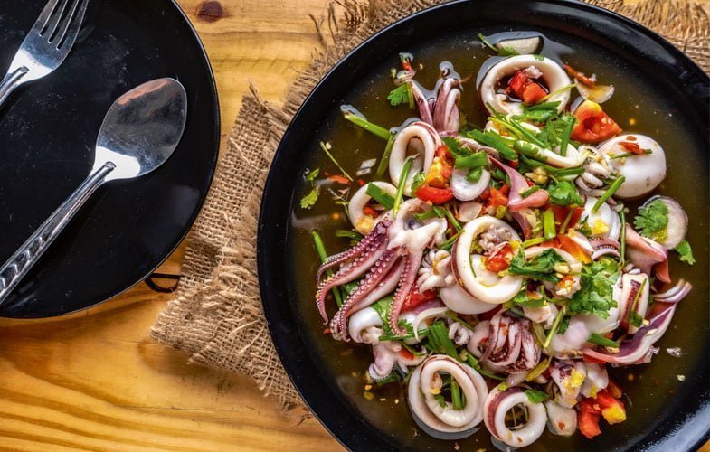 Thai squid salad