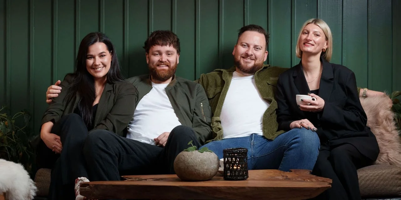 Pine's Sian Byerley, Ian Waller, Cal Byerley and Vanessa Stoltz-Waller. Picture: Joe Taylor