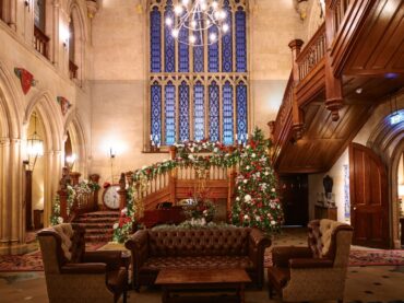 Matfen Hall at Christmas
