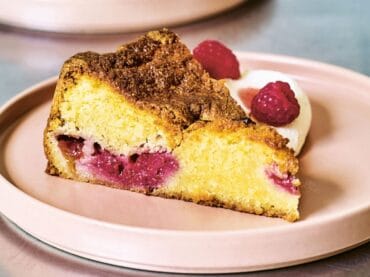 Peach Raspberry Cake