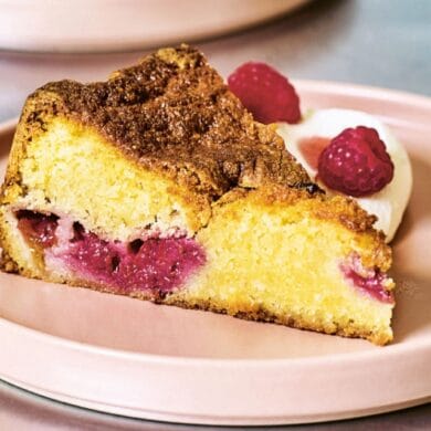 Peach Raspberry Cake