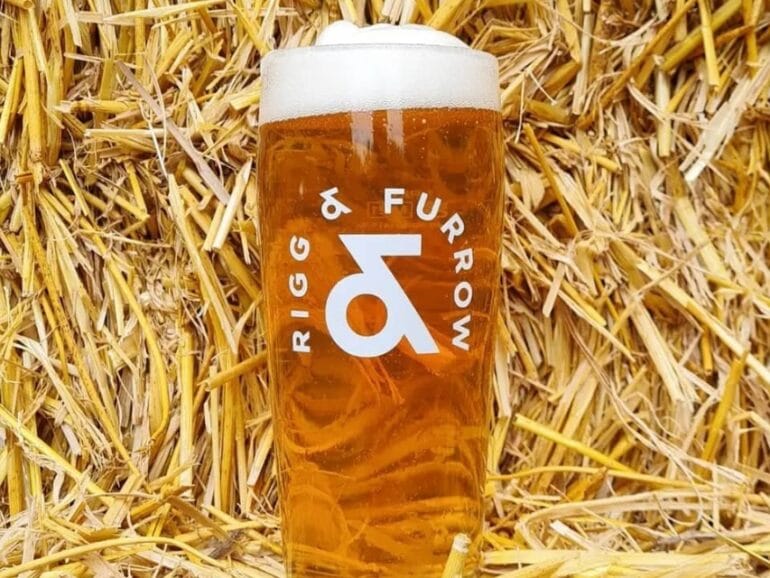 Rigg & Furow pint glass