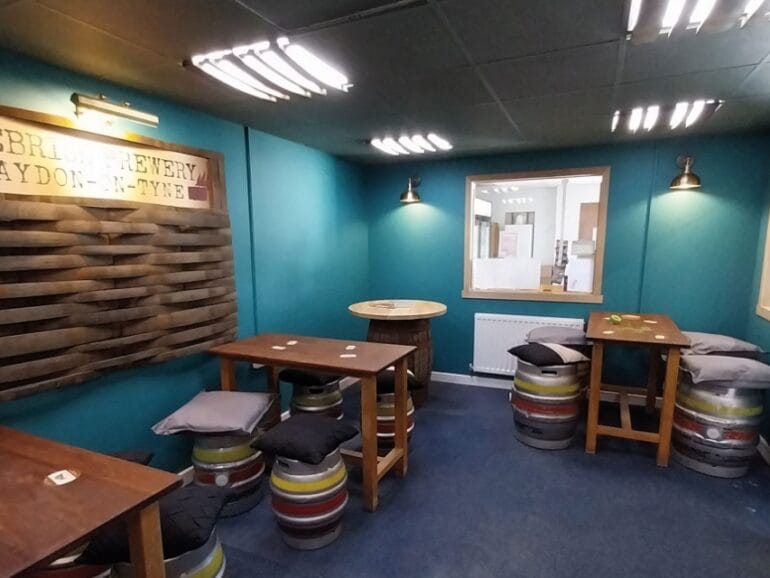 Firebrick's tap room