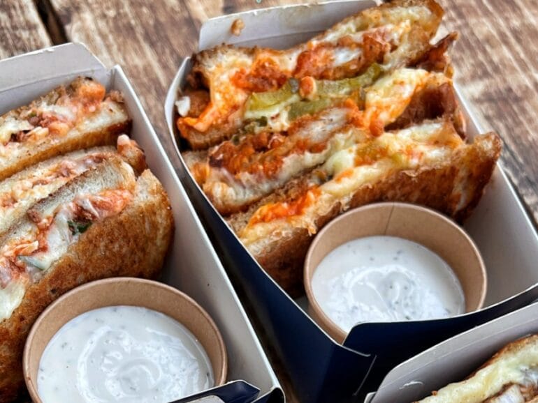 MELT grilled cheese sandwiches