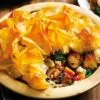 Mushroom, spinach, kale and sweet potato pie