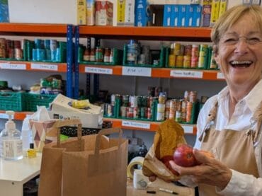 A WNFB volunteer