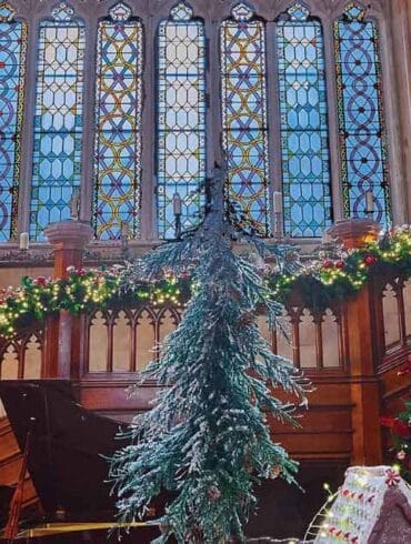 Matfen Hall at Christmas time