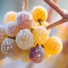 Frozen grapes