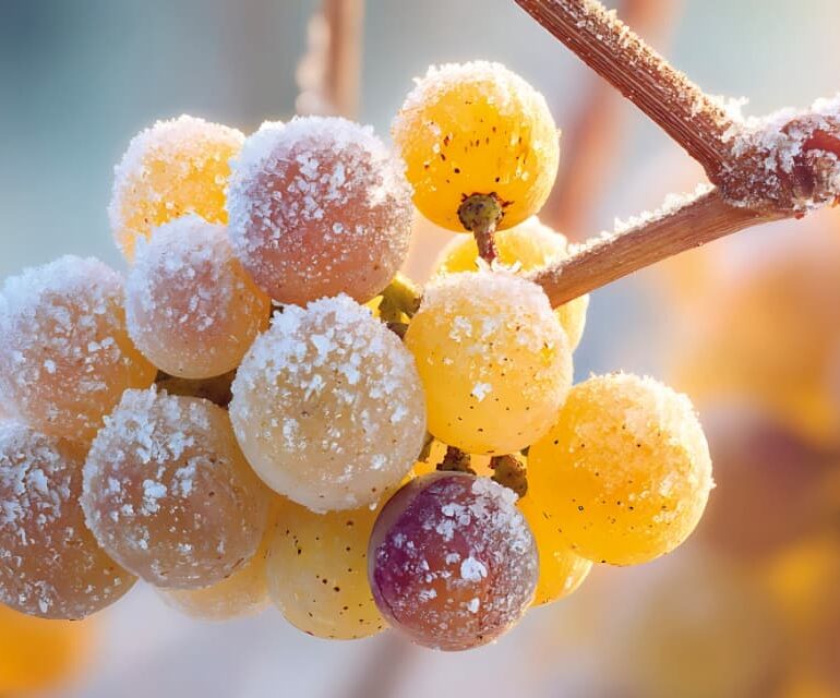 Frozen grapes