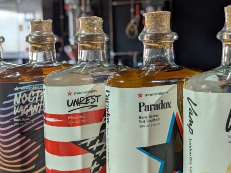 Moonshiners Institute bottles