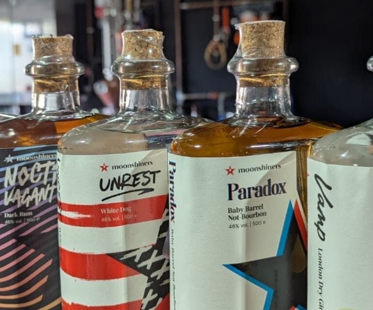 Moonshiners Institute bottles