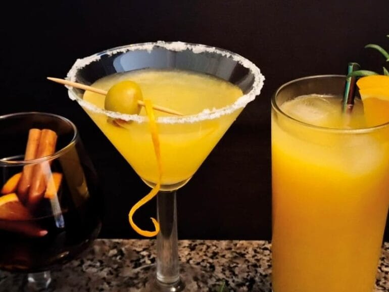 Orange cocktails