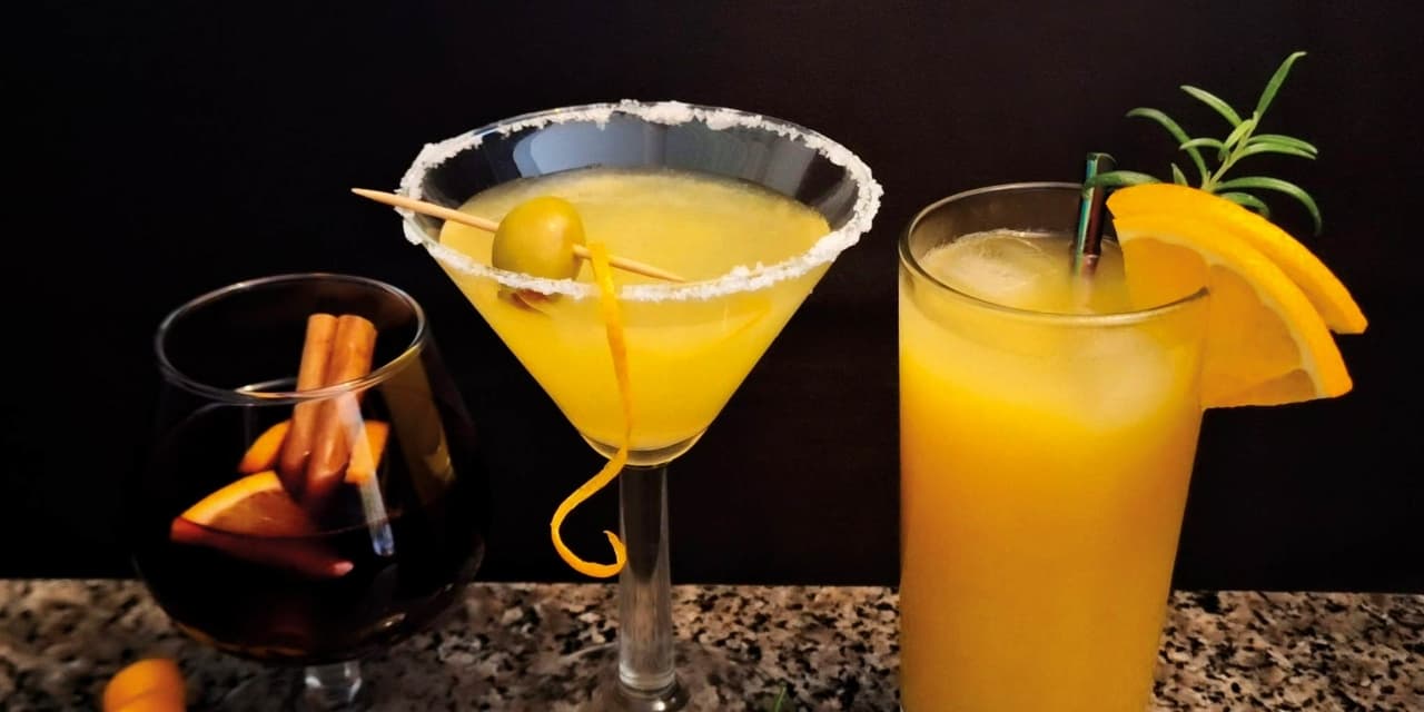 Orange cocktails