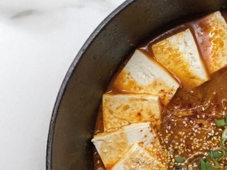 Tofu Kimchi dish