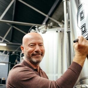 Alan Shearer at Anarchy Brewery