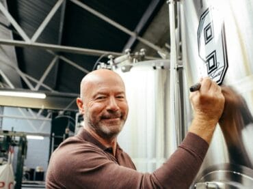 Alan Shearer at Anarchy Brewery
