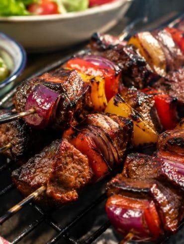 Nicholsons Butchers’ Sticky Northumbrian BBQ Beef Kebabs