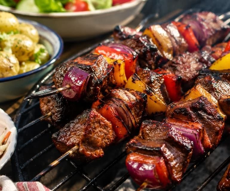 Nicholsons Butchers’ Sticky Northumbrian BBQ Beef Kebabs